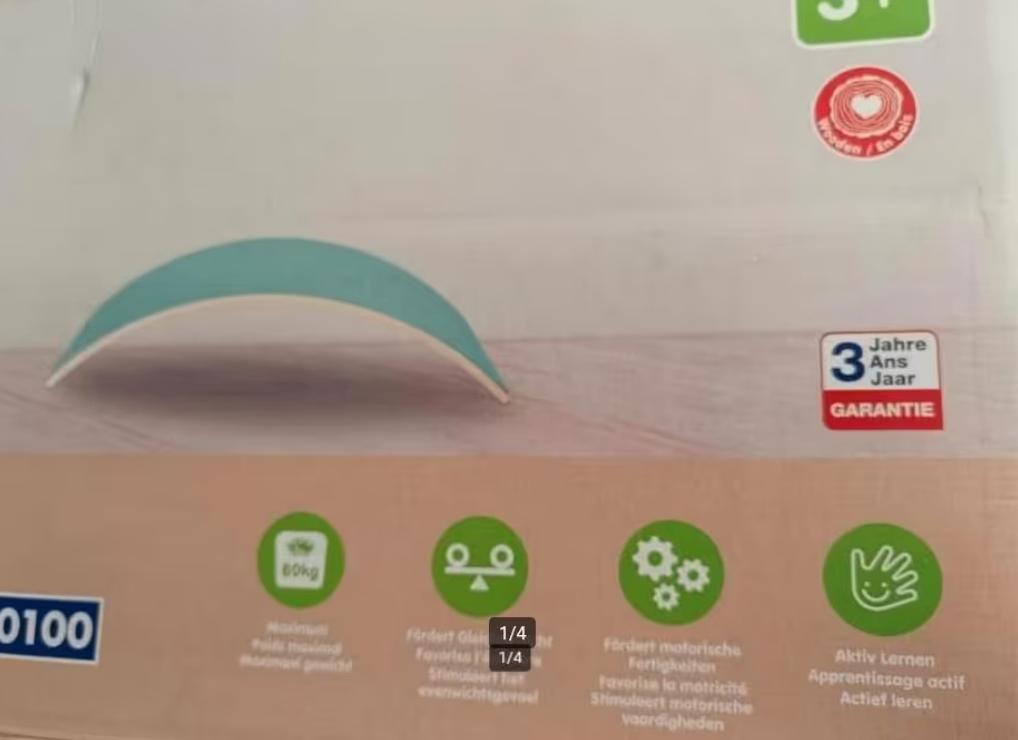 Playland balansboard balansplank 82x19cm nieuw, Nieuw, Ophalen of Verzenden