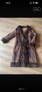Vintage Shearling penny lane Afghaanse Jas geborduurd, Kleding | Dames, Maat 38/40 (M), Bruin, Ophalen of Verzenden, Zo goed als nieuw
