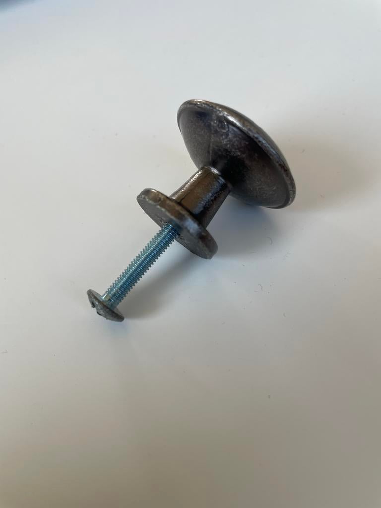 12x Antieke ladeknop/meubelknop met schroef, Huis en Inrichting, Ophalen of Verzenden, Gebruikt