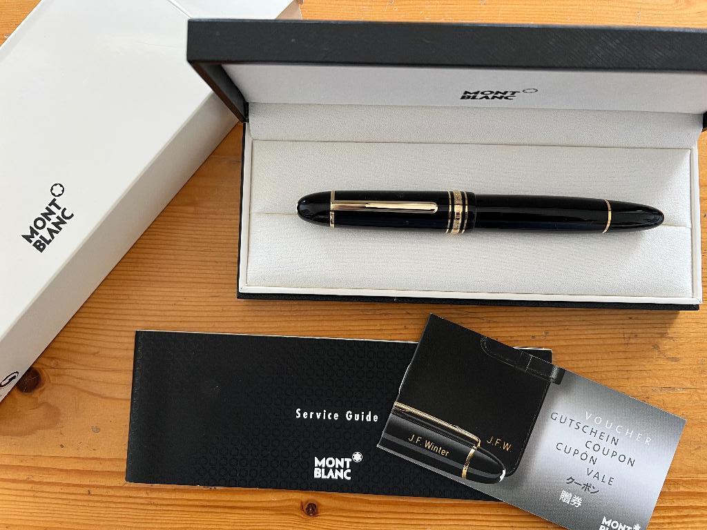 Mont Blanc Meisterstuck Goldplated 149 Vulpen NIEUW, Nieuw, Met doosje, Ophalen of Verzenden, Vulpen