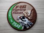 Patch RNLAF F-16 Fighting Falcon ISAF Swirl, Verzenden, Luchtmacht, Nederland, Embleem of Badge