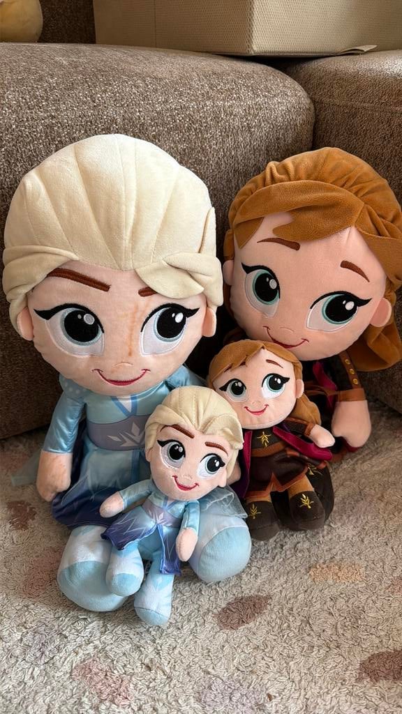 Anna en elsa frozen knuffles, Ophalen of Verzenden, Zo goed als nieuw, Overige typen