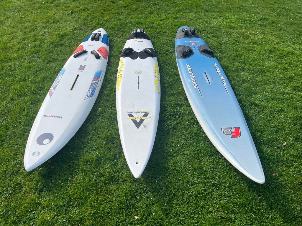 Zeer Uitgebreide windsurfset, Watersport en Boten, Windsurfen, Ophalen, Gebruikt, Complete set, 5 tot 7 m²