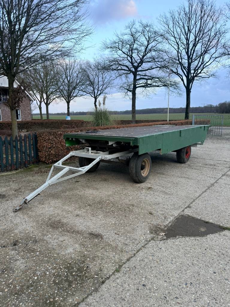 Platte wagen 5,5 x 2,2 m, Ophalen, Transportkar