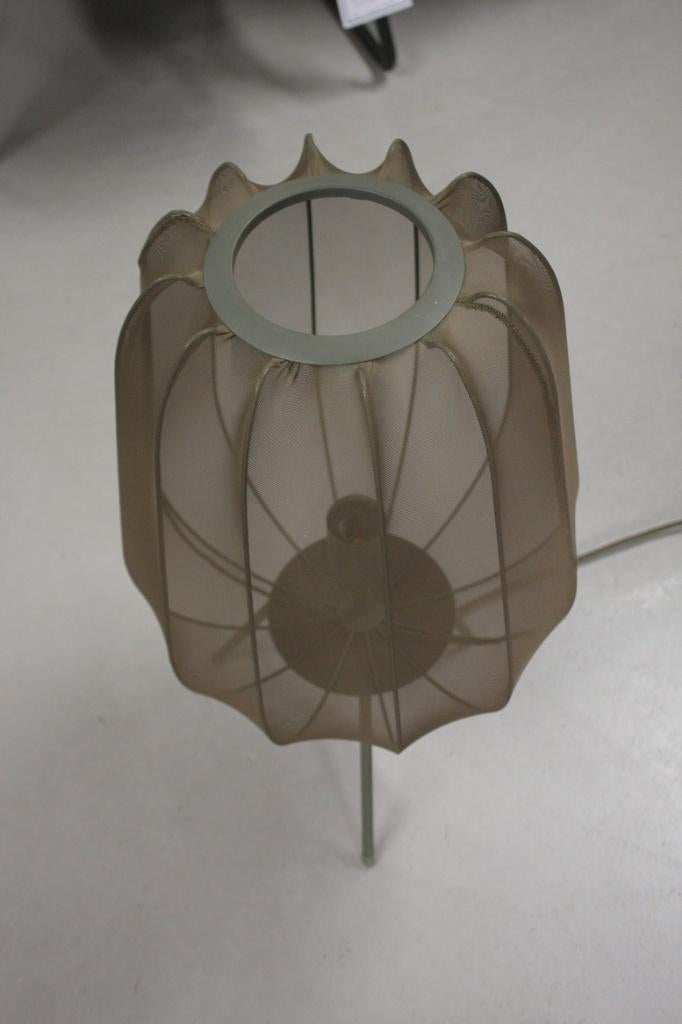 Mooie tafellamp schemerlamp Plumeria donkergroen transparant, Ophalen of Verzenden, Zo goed als nieuw