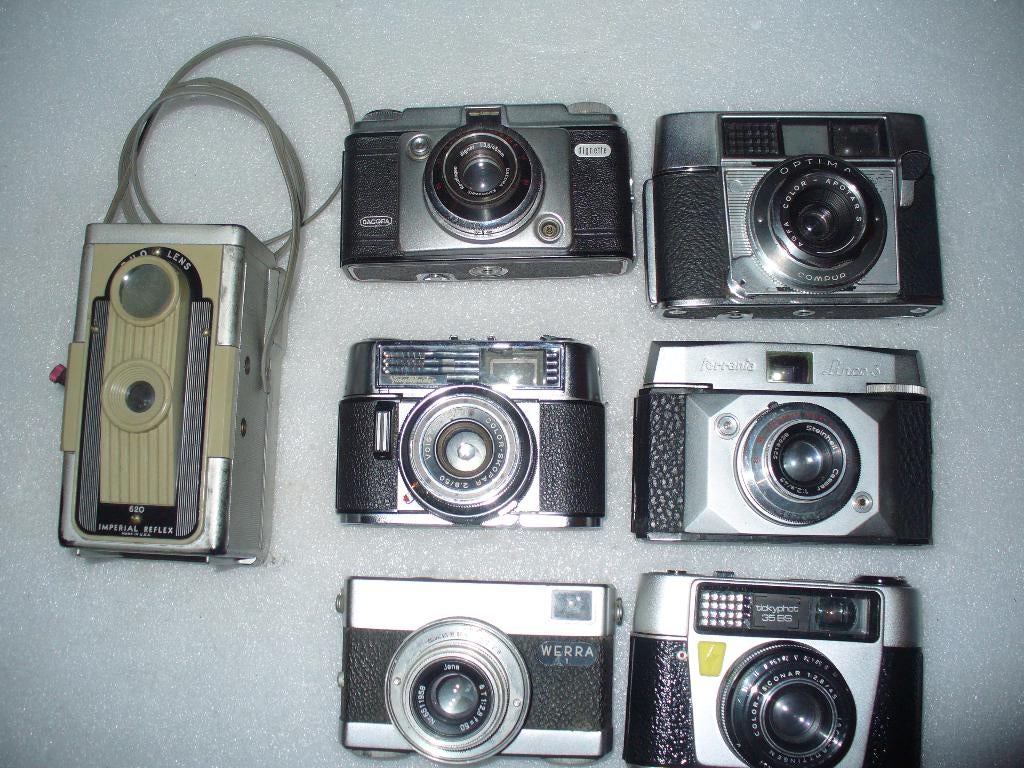 7 camera`s, Audio, Tv en Foto, Fotocamera's Analoog, Ophalen of Verzenden, Gebruikt, Compact, Overige Merken