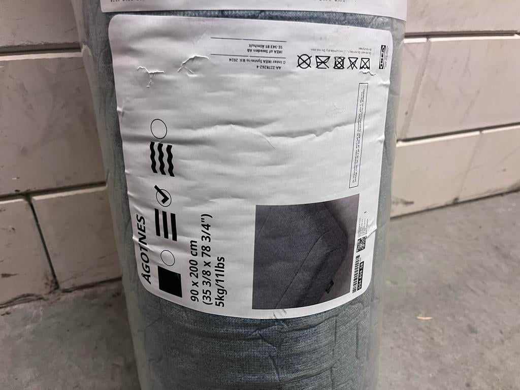 IKEA ÅGOTNES matras 90x200 cm, Huis en Inrichting, Slaapkamer | Matrassen en Bedbodems, Ophalen, 90 cm, Eenpersoons, Nieuw