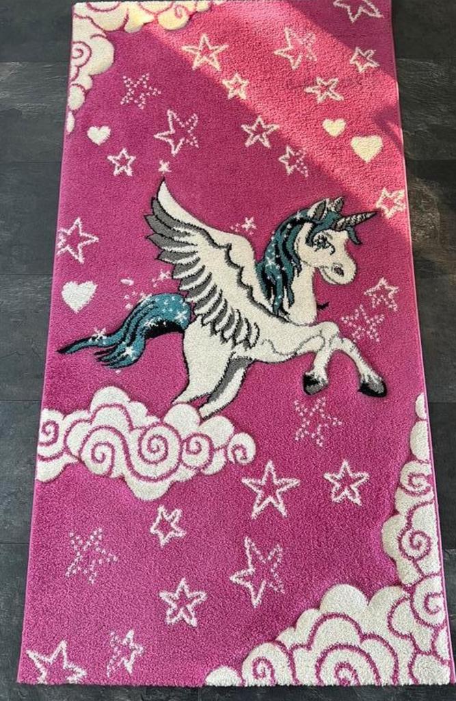 Unicorn tapijt, Ophalen of Verzenden, Zo goed als nieuw, Rechthoekig, 100 tot 150 cm