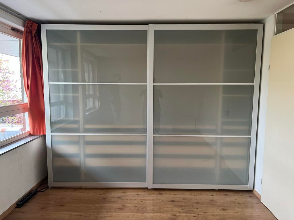 2 IKEA PAX STORDAL glazen schuifdeuren 150x240 cm, Ophalen, 100 tot 150 cm, 200 cm of meer, Minder dan 25 cm