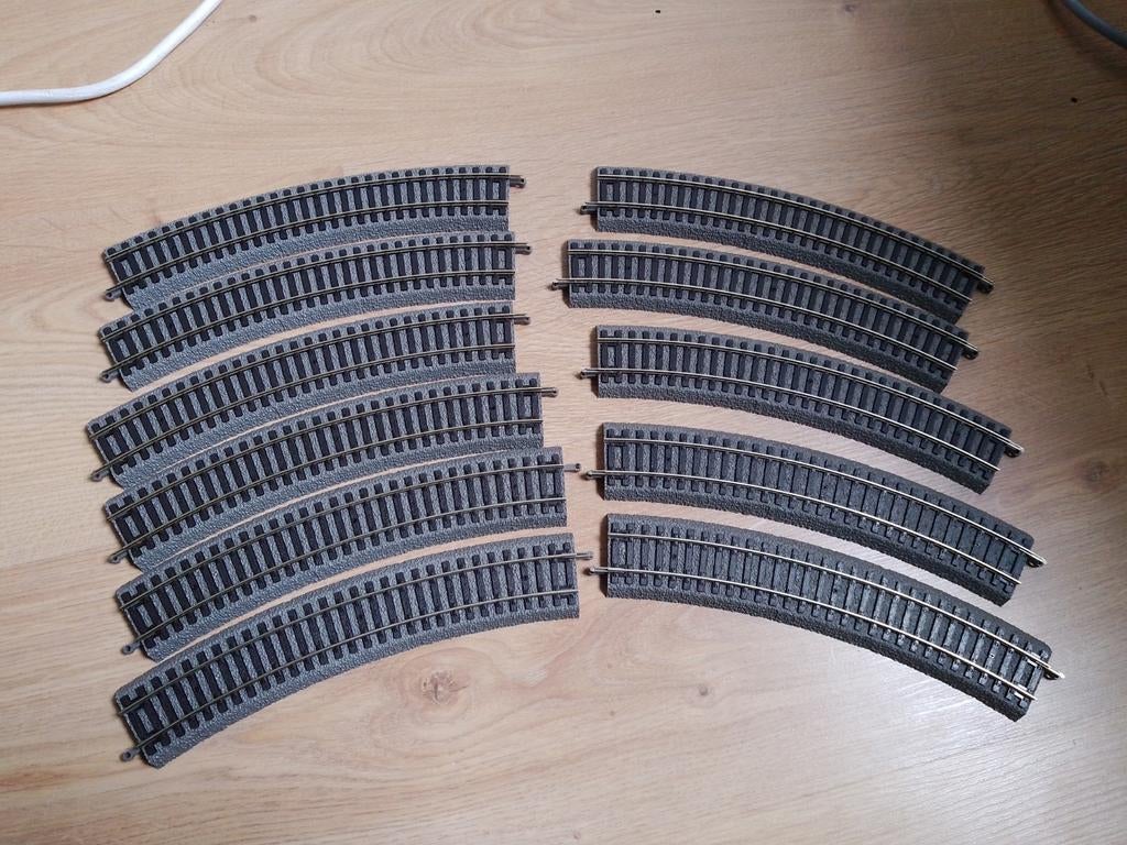 piko R2 bochten met bedding nieuw ongebruikt, Hobby en Vrije tijd, Modeltreinen | H0, Gelijkstroom, Nieuw, Rails, Piko