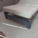 Auping bed met 2 nachtkastjes, verstelbaar., Ophalen, Blauw, Tweepersoons, 140 cm