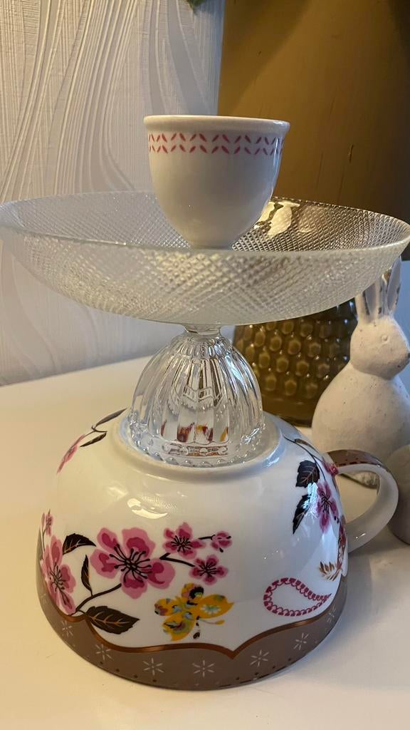 Unieke Handgemaakte Etagere - Bonbons & Decoratie, Ophalen of Verzenden, Zo goed als nieuw