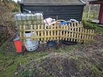 6 meter hek met 4 palen als nieuw, Ophalen of Verzenden, Zo goed als nieuw, IJzer