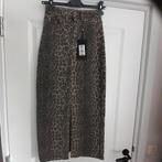 Lange rechte spijkerrok met tijgerprint, Blauw, Nieuw, Ophalen of Verzenden, Maat 34 (XS) of kleiner