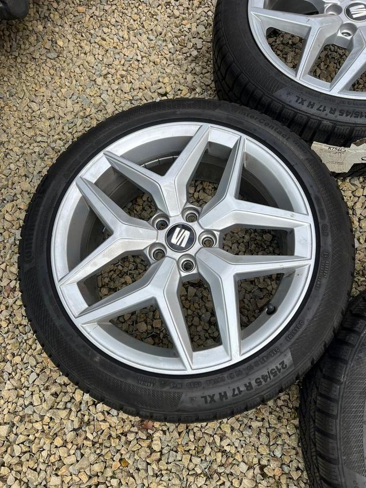 Seat Ibiza fr orginele winterset 17 inch 5x100 6F, Auto-onderdelen, Banden en Velgen, Banden en Velgen, Winterbanden, 17 inch