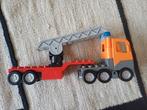 Duplo 3 vrachtwagens met oplegger en toebehoren, Ophalen of Verzenden, Gebruikt, Complete set, Duplo