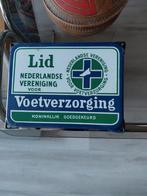 Emaille bord lid nederlandse vereniging voor voetverzorging, Ophalen of Verzenden