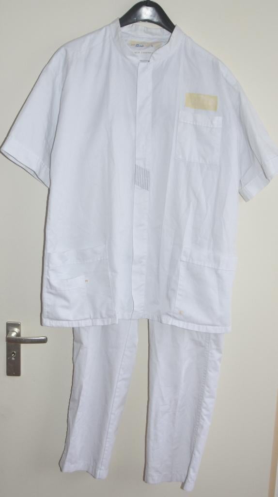 Doktersjas + broek Dokterspak Carnaval Feestkleding artsen, Maat 38/40 (M), Carnaval, Verzenden, Kleding