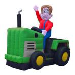 boer op trekker opblaasfiguur, Nieuw, Ophalen of Verzenden, Vtv, Feestartikel