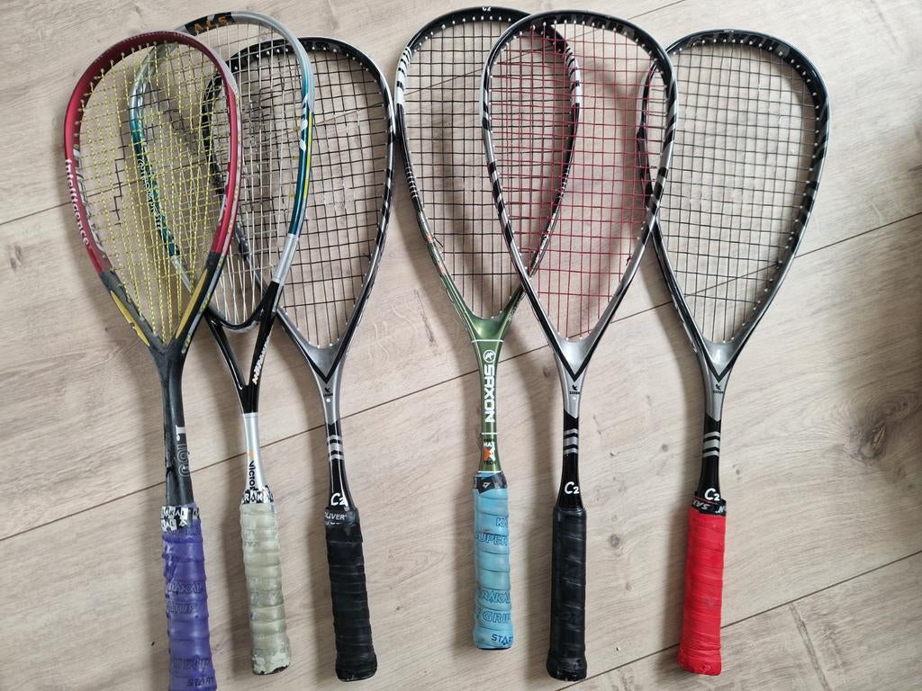 Diverse squashrackets gebruikt maar goed, o.a. Saxon, Ophalen of Verzenden, Gebruikt