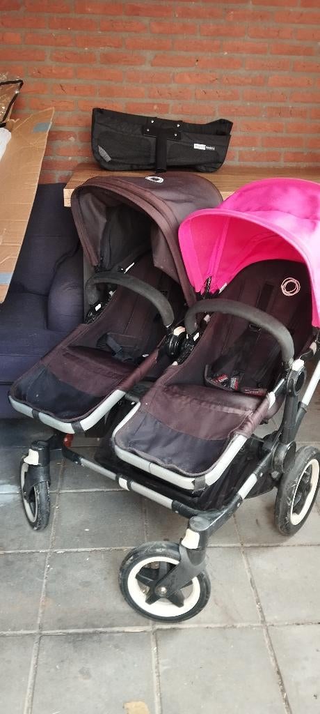 Bugaboo Donkey tweelingkinderwagen zeer compleet, Ophalen, Bugaboo, Zo goed als nieuw, Combiwagen