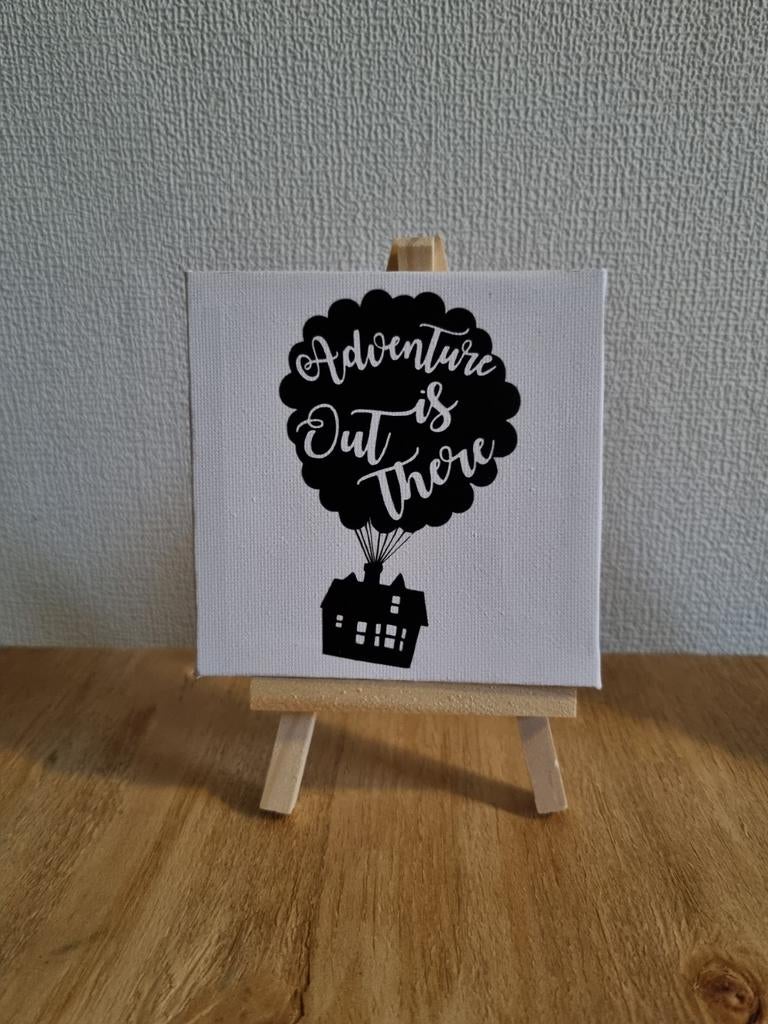 Canvas 10x10 cm met Ezel, Hobby en Vrije tijd, Schilderen, Ophalen of Verzenden, Nieuw, Doek