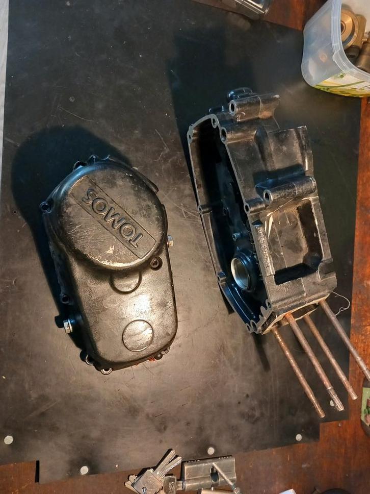 Tomos carterset - Gebruikt, Fietsen en Brommers, Brommeronderdelen | Snorfietsen, Gebruikt, Tomos, Blok, Ophalen of Verzenden