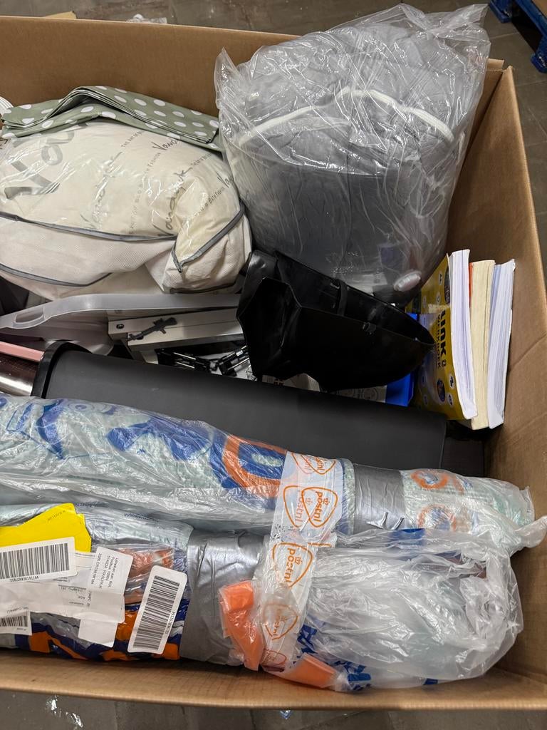 Palletbox met diverse goederen uit restpartij, Diversen, Ophalen, ., Nieuw, .