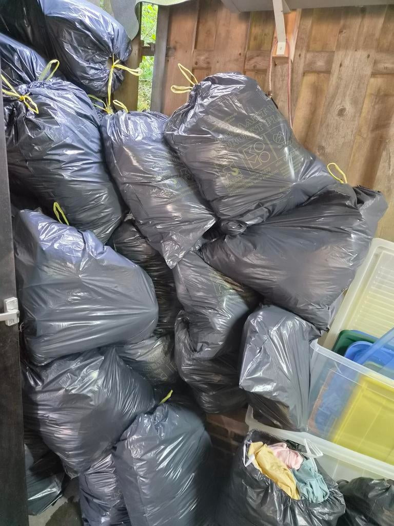 Grote partij dameskleding (ca. 25 zakken) met kapstok, Ophalen of Verzenden, Gedragen