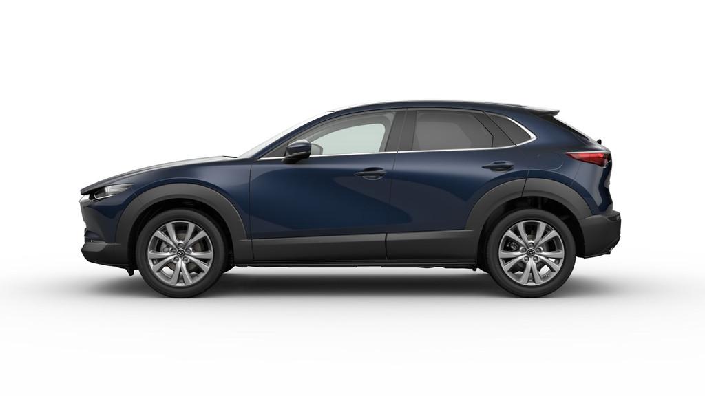 Mazda CX-30 2.5 e-SkyActiv-G M Hybrid AUTOMAAT Takumi NAVI |, Auto's, Mazda, 15 km/l, Zwart, 4 cilinders, Blauw