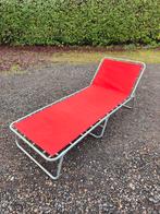 Vintage ligstoel, Ophalen, Gebruikt, Metaal, Inklapbaar