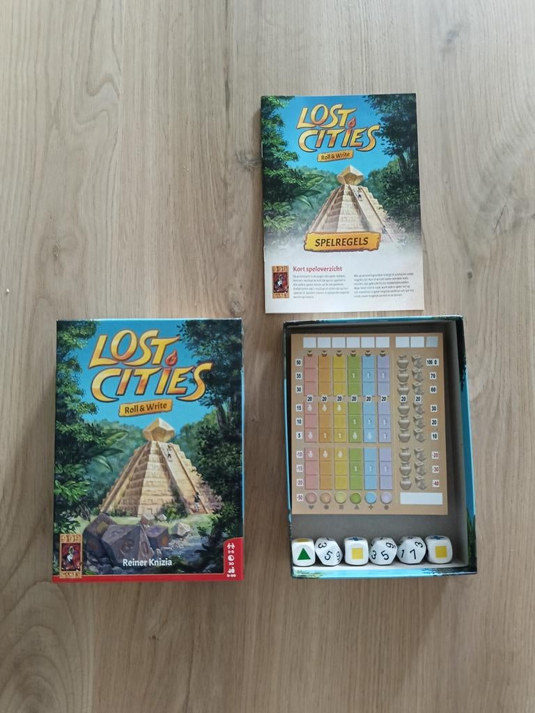 Lost cities roll&write, Ophalen of Verzenden, Zo goed als nieuw