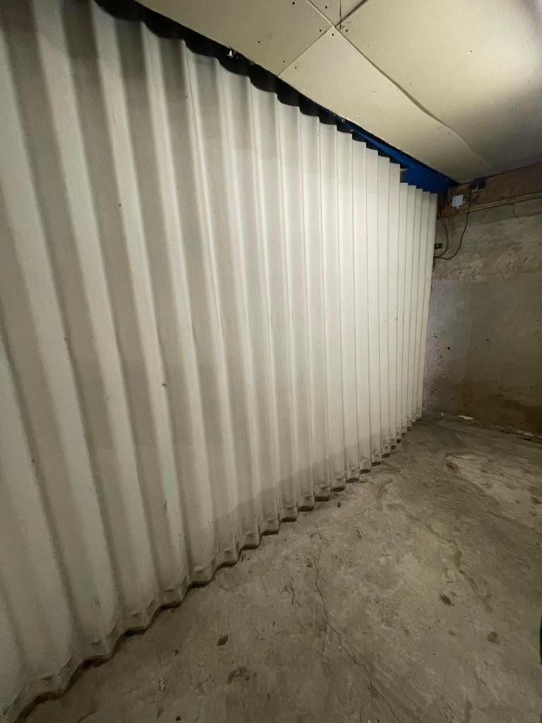 Harmonica deur 4,50 meter breed, Ophalen, Kunststof, Gebruikt, Binnendeur