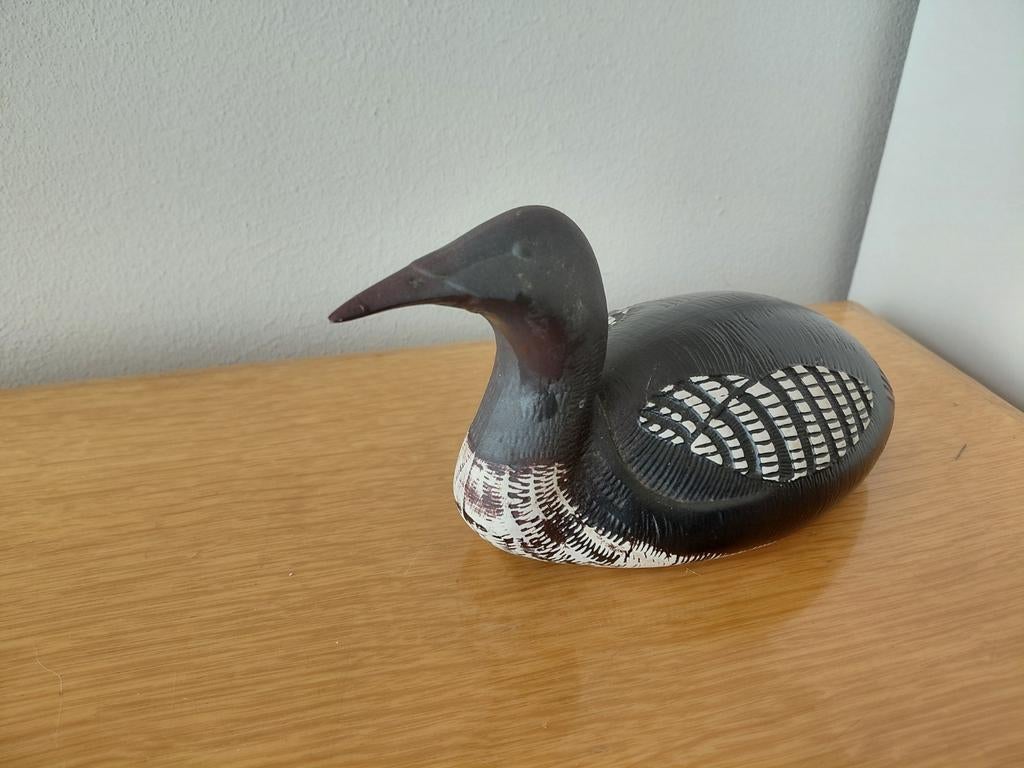 Gustavsberg Sweden vintage keramiek beeldje duikervogel, Ophalen of Verzenden, Zo goed als nieuw, Dier