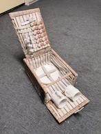 Complete picknickmand met servies voor 2 personen, Hobby en Vrije tijd, Picknickmanden, Ophalen of Verzenden, Zo goed als nieuw