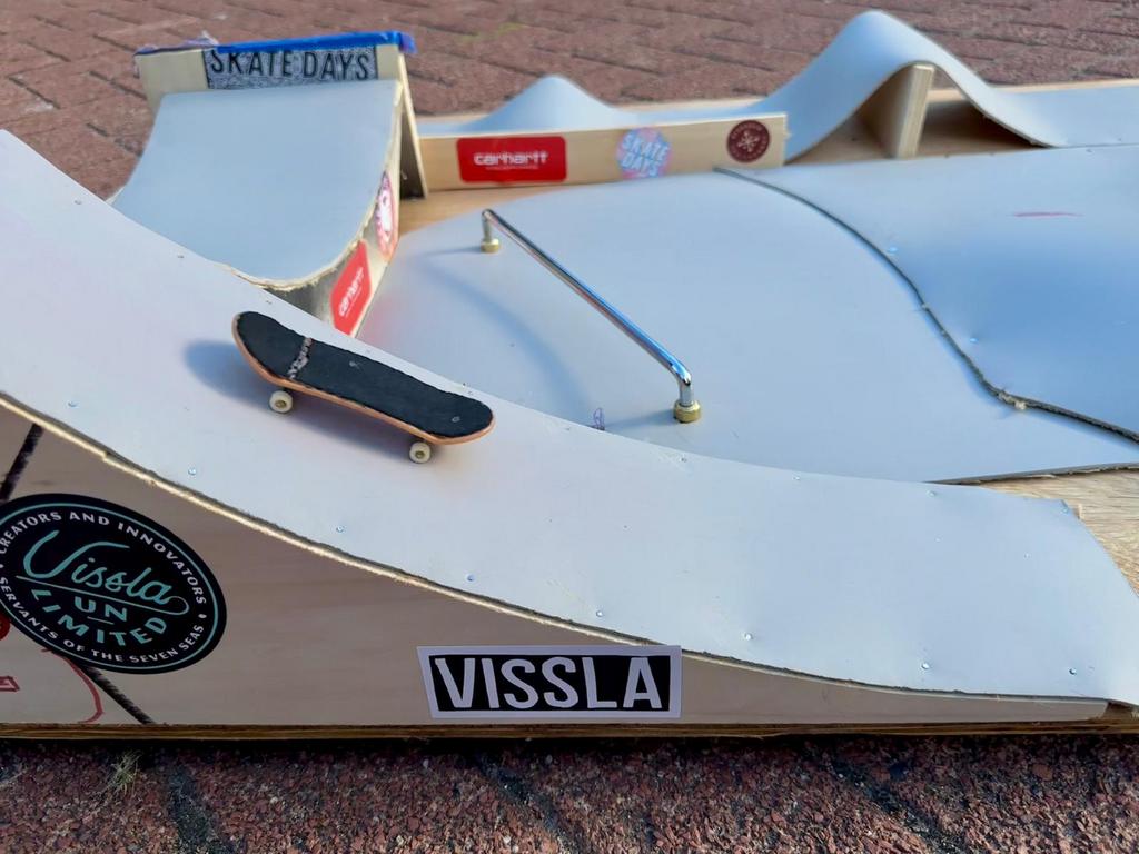 Fingerboardbaan met tech deck fingerboard, Ophalen, Gebruikt