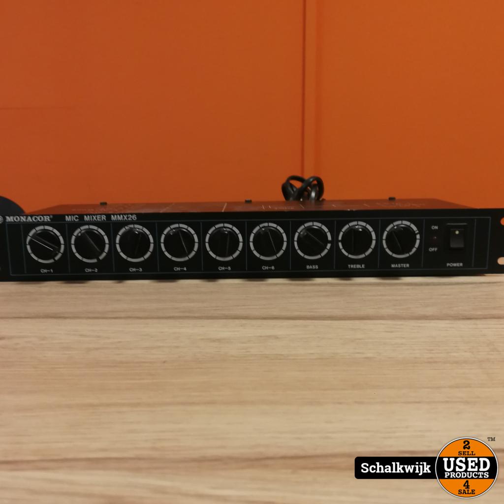 Monacor Mic Mixer MMX26, Muziek en Instrumenten, Microfoons, Zo goed als nieuw