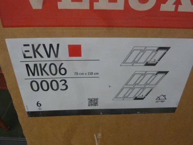 Nieuw velux EKW MK06 0003 - Koppelstuk eindstuk rechts, Huis en Inrichting, Ophalen of Verzenden, Nieuw, 50 tot 100 cm, 100 tot 150 cm