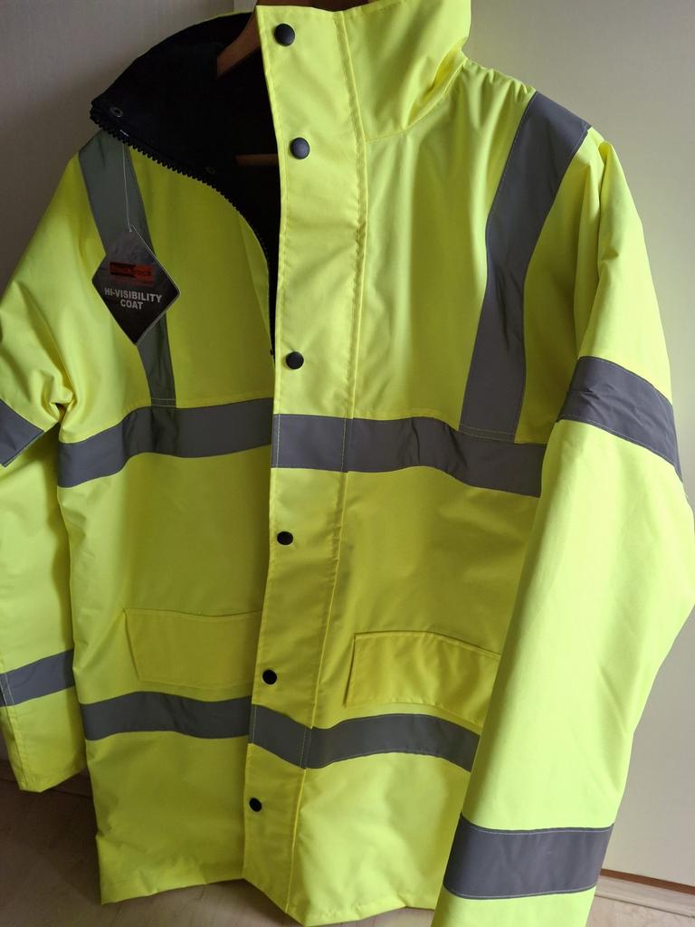 Veiligheids jas maat L Nieuw!, Tuin en Terras, Werkkleding, Ophalen of Verzenden, Nieuw, Jas