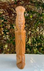 Art Deco Beeld Bali Houtsnijwerk, Ophalen of Verzenden