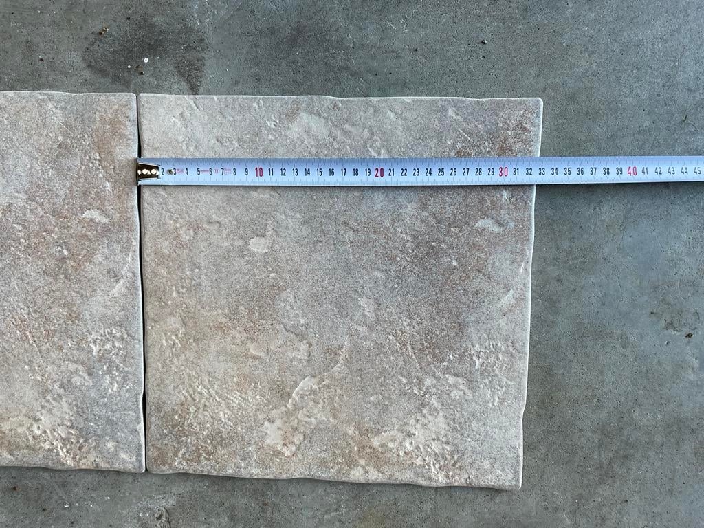 6.6 m2 vloertegels, Ophalen, 30 cm of meer, Steen of Klei, 50 tot 150 cm