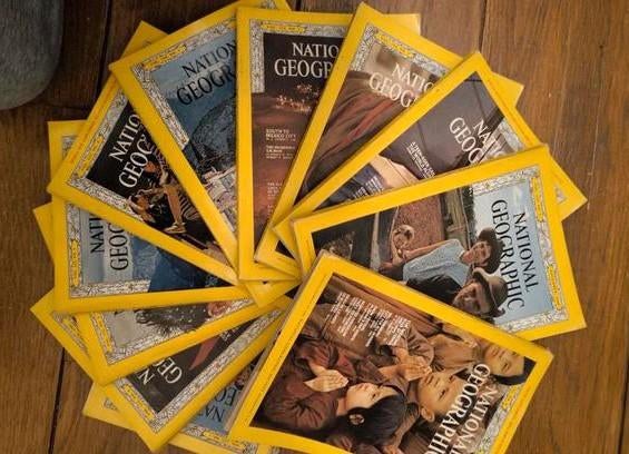 National Geographic 1968 collectie 11 nummers Engels, Ophalen