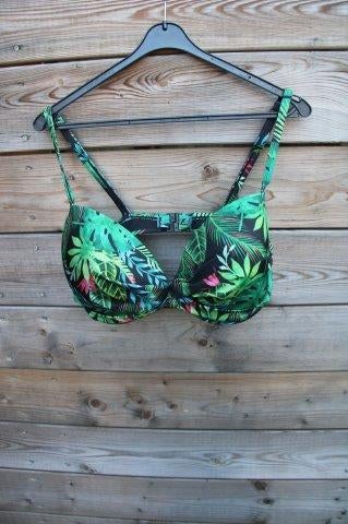 Bikini zwart/ groen mt XL 85E Vaste prijs AANBIEDING, Ophalen of Verzenden, Zo goed als nieuw, Zwart, Bikini