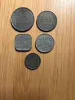 Oorlogsgeld Zink 1 , 2/5 , 5 , 10 , 25 Cent Compleet, Ophalen of Verzenden, Koningin Wilhelmina, 25 cent