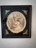 Oude prent: klassieke dame, Antiek en Kunst, Ophalen of Verzenden