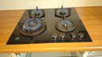 Bertazzoni gaskookplaat glas - ZGAN (2023), Witgoed en Apparatuur, Kookplaten, Ophalen, 4 kookzones, Zo goed als nieuw, Inbouw