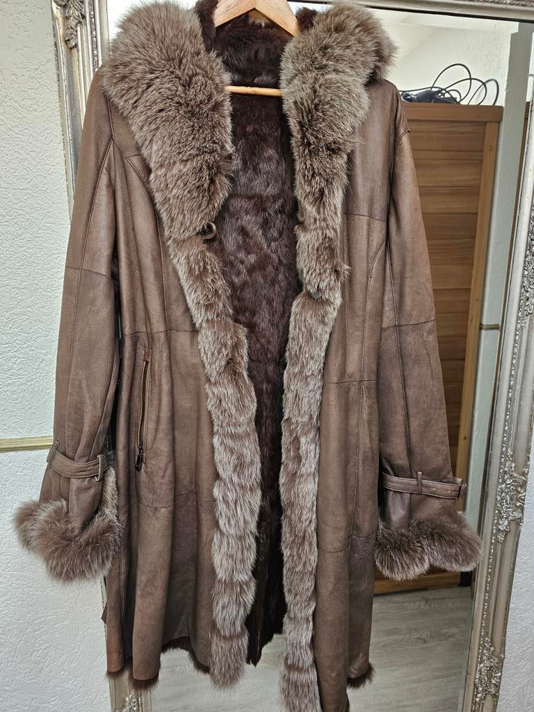 Leren dames jas maat 36, 38  nieuw, Ophalen, Nieuw, Maat 36 (S), Bruin