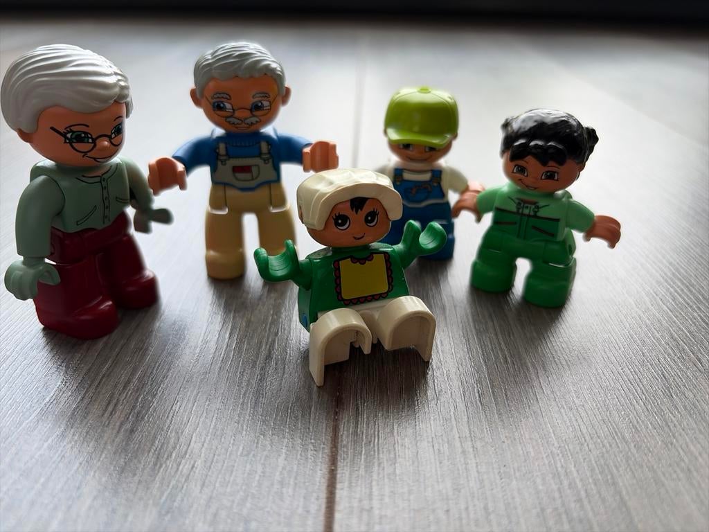 Duplo poppetjes familie: opa Henk,oma, kinderen en kleinkind, Kinderen en Baby's, Speelgoed | Duplo en Lego, Inclusief minifiguren