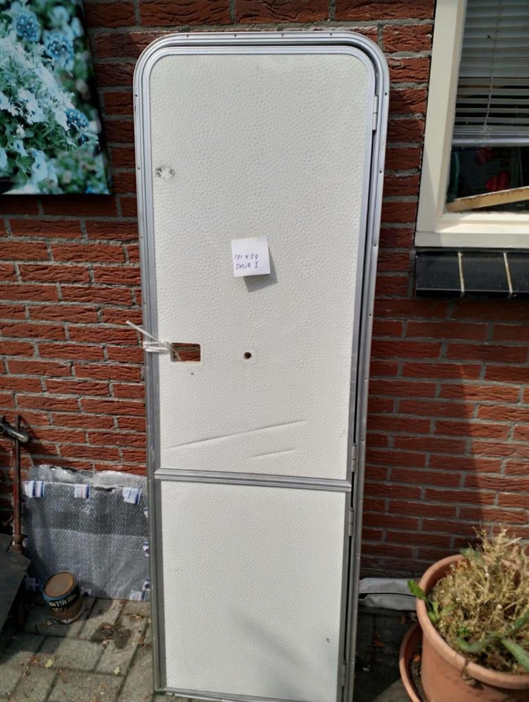 Chateau/Home car/Delta/Beijerland deur (productie België), Caravans en Kamperen, Caravan accessoires, Ophalen, Gebruikt