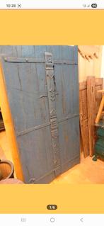 Oud blauwe luiken, Sale., Ophalen